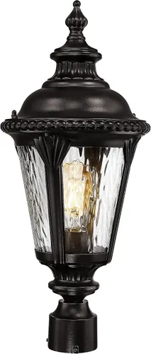 Miniatura 13 de Emliviar XE265B-M BK-SW - Lámpara de pared clásica negra de 24.4 pulgadas, color negro, para pasillo, base E26 de 60 W máximo, XE265B-M BK-SW