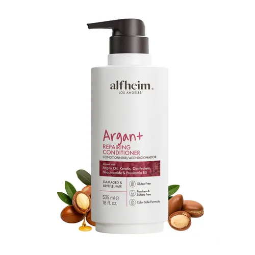 Miniatura 16 de ALFHEIM Coffee+ Acondicionador espesante para cabello fino, fino y débil con cafeína, biotina y aceite de café arábica, fórmula fortalecedora