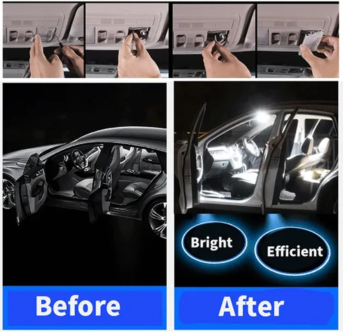 Miniatura 7 de Kit de luces LED para maletero de automóvil, para Nissan Note E11 E12 2006-2017 2018 2019 accesorios de iluminación de coche