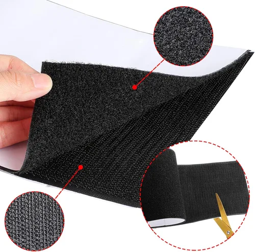 Miniatura 5 de Waydress Cinta adhesiva de nailon de doble cara de 6 pulgadas de ancho para sofá, cojines, alfombras, tela de costura, proyectos de bricolaje