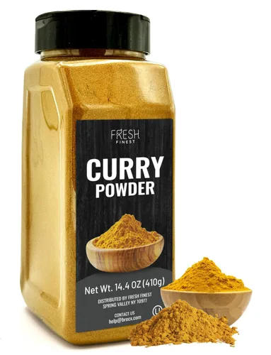 Fresh Finest Curry en polvo - 410 g (14.46 oz) - Mezcla auténtica de especias, perfecta para aventuras culinarias, envasada de forma segura