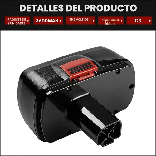 Miniatura 2 de Repuesto para batería Craftsman de 19.2 V DieHard C3 compatible con Craftsman batería de 19.2 voltios 315.115410 315.11485 130279005 1323903