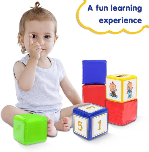 Miniatura 4 de Dados de juego educativo de bricolaje, cubos de bolsillo para enseñanza (juego de 4)