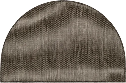 Miniatura 125 de Unique Loom Collection Alfombra de Área Plana Casual de Transición Sólida Jaspeada para Interiores/Exteriores (Pasillo 2' x 6' 1", Azul/Azul Marino)