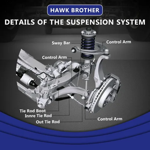 Miniatura 7 de Brazo de control, repuesto para brazo de control delantero inferior con kit de suspensión de rótula compatible con Dodge Charger 2011-2019, Dodge