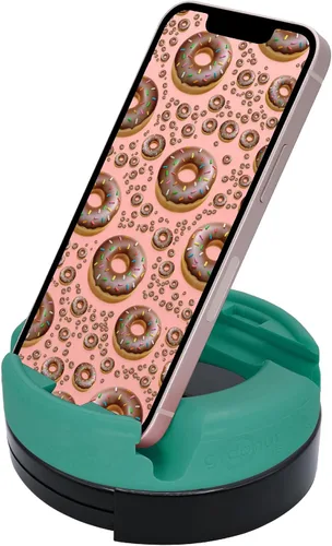 Miniatura 12 de GoDonut Soporte giratorio de 360 grados para teléfono inteligente y tablet, organizador de escritorio con rotación de dispositivo de 360 grados, Rosa