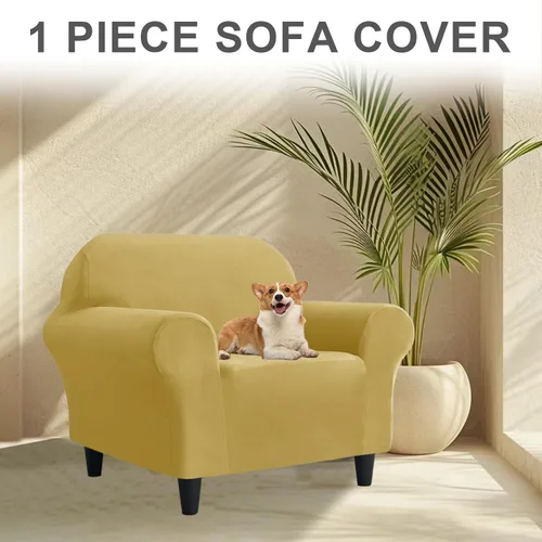 Miniatura 347 de Funda para Sofá de Terciopelo, Fundas Elásticas para Sofá para Funda Principal Separada/Respaldos y Cojines de Asiento, Funda para Sofá, para Fundas