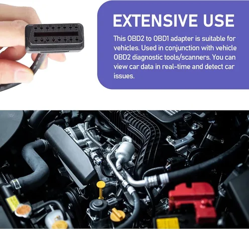 Miniatura 4 de Cable OBD2 de 22 pines OBD1 a 16 pines, adaptador de conversión funciona con herramientas de escáner OBD2, arnés de diagnóstico flexible
