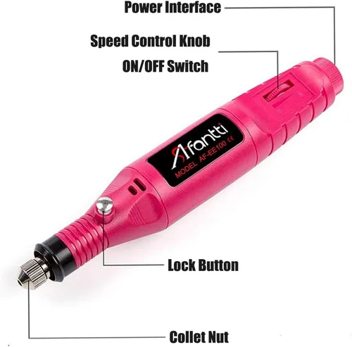 Miniatura 2 de Bolígrafo grabador eléctrico con cable, herramienta de grabado y grabado en relieve, kit de grabador con plantilla y punta de carburo de tungsteno