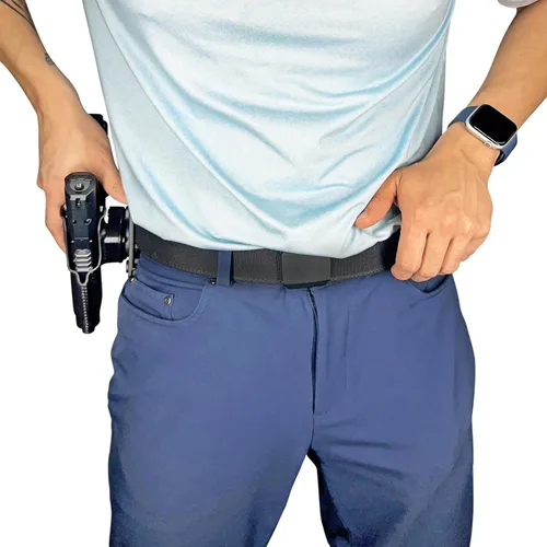 Miniatura 5 de OWB Negro Quick Detach IDPA - Funda KYDEX - Cintura exterior - Retención Posi-Click - 100% fabricado en EE. UU