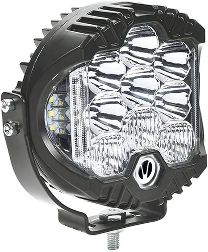Miniatura 7 de Focos LED de 5 pulgadas con disparador lateral, barra de luz redonda, luz antiniebla blanca/ámbar, haz puntual, luces intermitentes todoterreno