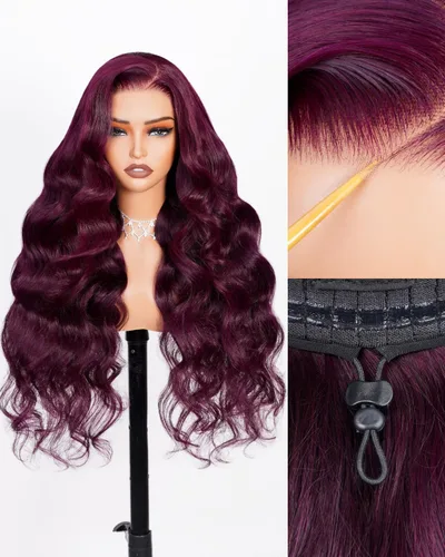 Miniatura 10 de Arabella 5x6 Pelucas listas para usar sin pegamento de cabello humano 1B/27 con encaje frontal resaltado, pelucas de cabello humano con densidad
