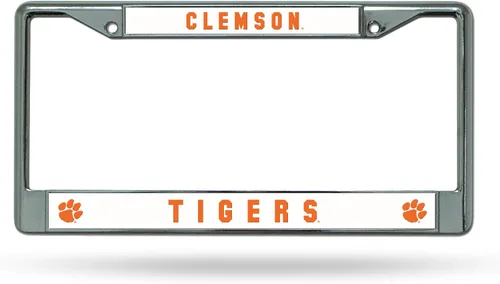 Miniatura 58 de Rico Industries NCAA Premium 12" x 6" Chrome Frame with Plastic Inserts - Car/Truck/SUV Automobile Accessory