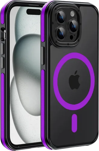 Miniatura 55 de Funda magnética fuerte para iPhone 12 Pro Max [Protección de grado militar de 10 pies] Compatible con MagSafe, funda protectora a prueba de golpes