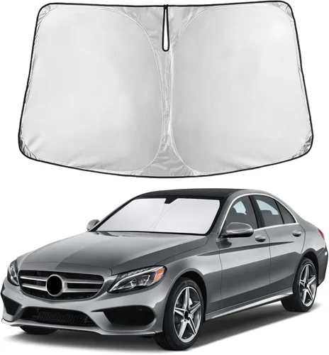 Miniatura 97 de EcoNour Parasol para parabrisas compatible con Hyundai Tucson 2016-2019 2020 2021, visera solar para parabrisas delantero y ventana, bloqueador