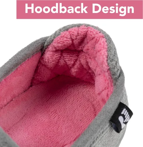 Miniatura 4 de RockDove Pantuflas con capucha de dos tonos para mujer con plantilla extraíble