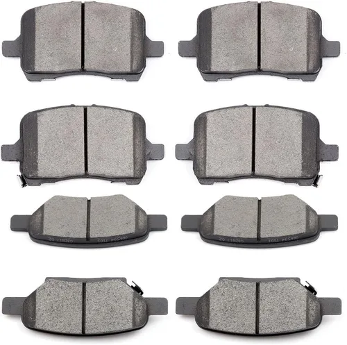 Miniatura 11 de Juego de pastillas de cerámica, D815 D537 SCITOO 8 piezas de pastillas de freno delanteras y traseras para Acura CSX 2006-2011, para Acura ILX