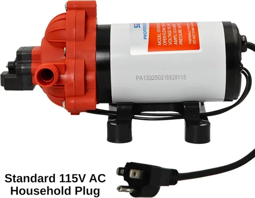Miniatura 3 de SEAFLO Bomba de agua dulce serie 33 de 110 V/115 V CA, bomba de presión autocebante de 3.3 GPM 45 PSI con interruptor de presión inteligente, bomba