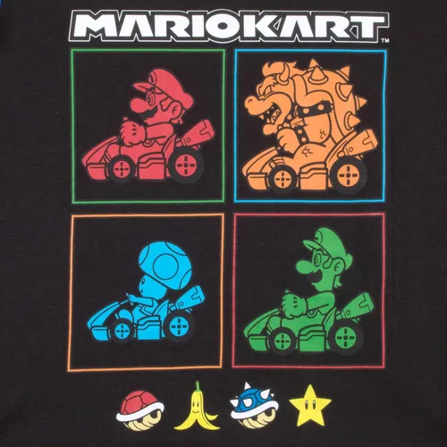 Miniatura 5 de Nintendo Super Mario - Paquete de 2 sudaderas con capucha y camiseta para niños Super Mario con capucha