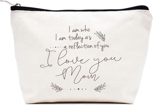 Miniatura 106 de LIBIHUA Obtener regalo de boda - Bolsa de maquillaje bolsa de cosméticos bolsa de viaje, Beige, 10-En Mi Madre del Pájaro