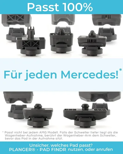 Miniatura 4 de PLANGER® - Almohadilla Diamante - Almohadilla de goma para gato para Mercedes Benz (marcas especiales de AUTOMÓVILES de Alemania) Gato