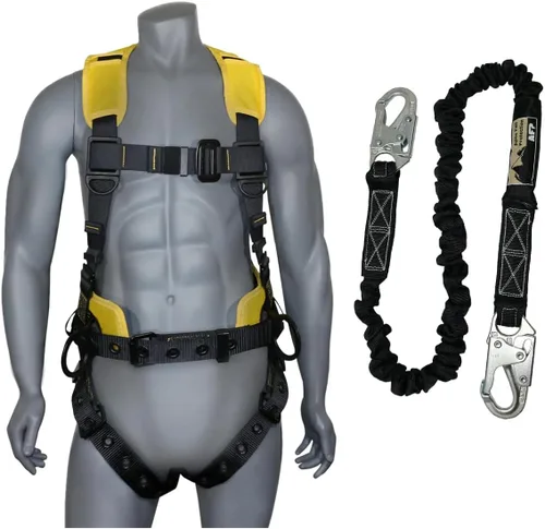 Miniatura 13 de Kit de arnés de protección contra caídas cómodo AFP Demon – Arnés de seguridad de cuerpo completo OSHA/ANSI PPE para trabajo de construcción