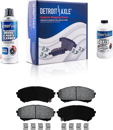 Miniatura 63 de Detroit Axle - Pastillas de Freno Delantero para Mercedes- Benz C230 C250 C300 SLK250, Pastillas de Freno Cerámica w/Reemplazo de Hardware