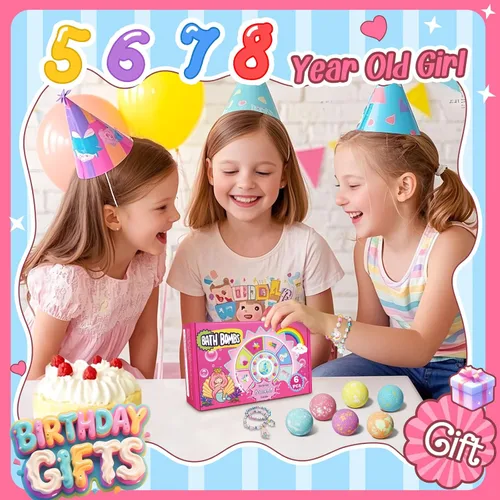 Miniatura 2 de Bombas de baño de unicornio para niños y niñas con pulsera en el interior, rellenos de cesta de Pascua de sanyi juguetes de baño de burbujas