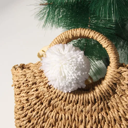 Miniatura 6 de Paquete de 12 pompones de hilo para sombreros 8CM-3PULADAS Suministros de fiesta Arte y manualidades hechas a mano Accesorios decorativos (Negro)