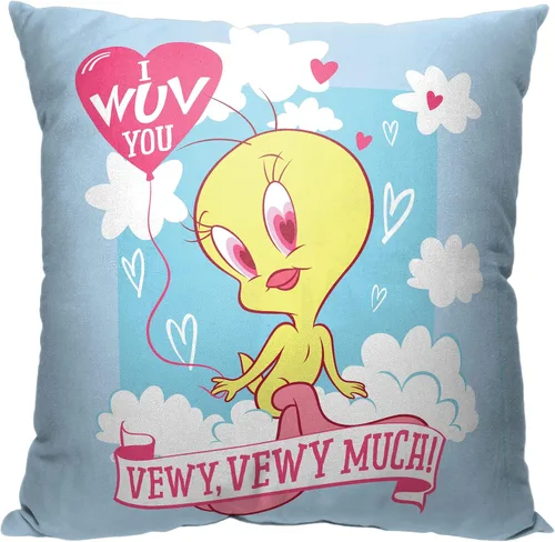 Miniatura 22 de Northwest Warner Bros. Looney Tunes - Almohada de 18 x 18 pulgadas, soplada