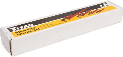 Miniatura 2 de Titan 21304 Juego de llaves de tubo recto de 4 piezas para servicio pesado