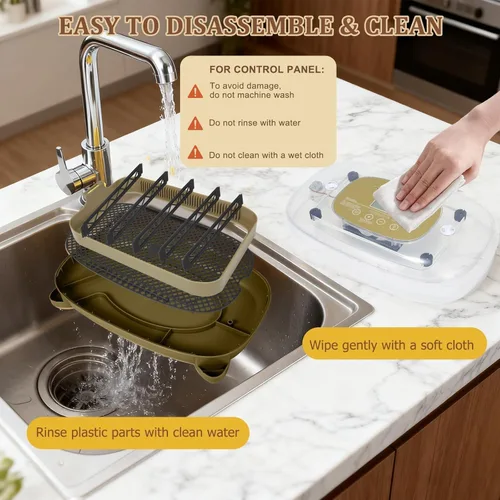 Miniatura 8 de Incubadora de 24 huevos para incubar con girador automático, control inteligente de temperatura y humedad, visualización 360°, ovoscopio, recarga