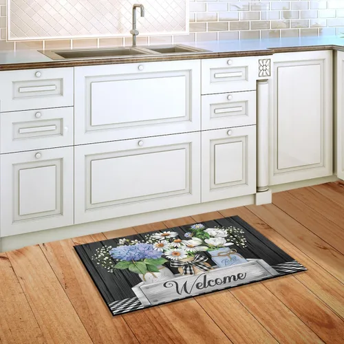 Miniatura 3 de Briarwood Lane Felpudo de primavera con frascos de albañil con caja Primavera con caja