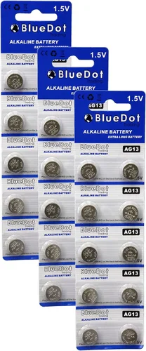 Miniatura 7 de BlueDot Trading AG13 batería de botón LR44, BDT-AG13-10, 1, 1