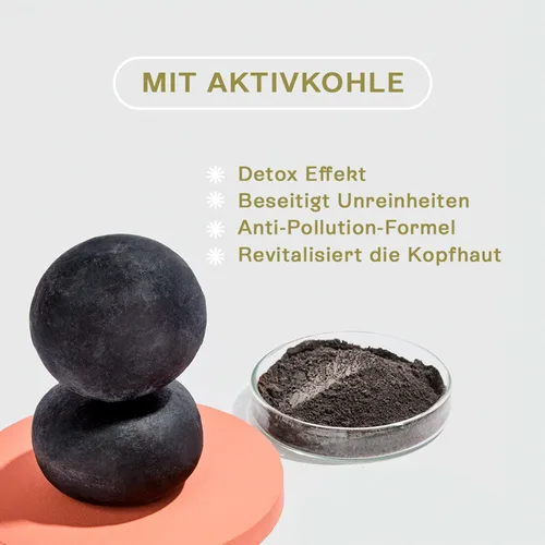 Miniatura 3 de Detox Solid Shampoo Bar (6.7 oz) Champú de limpieza profunda sin perfume Vegano, sin sulfatos, respetuoso con el medio ambiente Cuidado