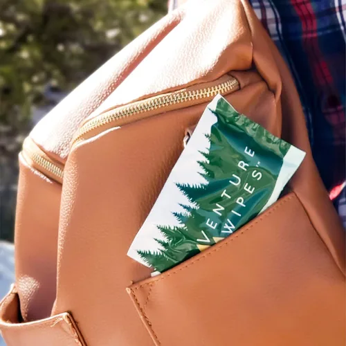 Miniatura 11 de Venture Wipes Toallitas corporales de aceite de árbol de té, toallitas de aventura para adultos, limpieza biodegradable con aloe y vitamina E