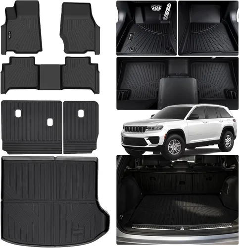 Miniatura 31 de Alfombrillas para Toyota Camry 2011-2017, primera y 2da fila, forro de carga TPE para todo tipo de clima, alfombrillas de coche para accesorios Camry