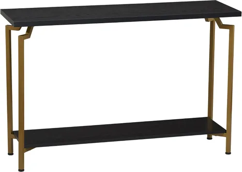 Miniatura 13 de Household Essentials Mesa de centro rectangular de hierro negro y oro