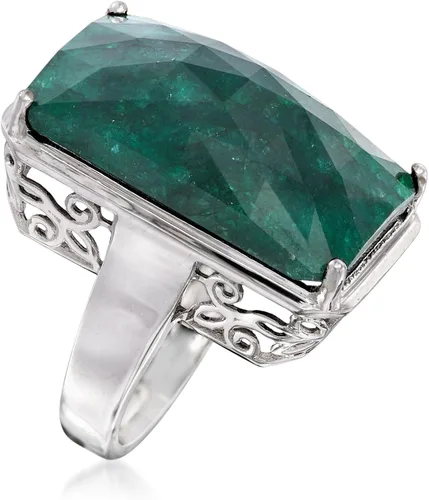Miniatura 3 de Ross-Simons 20.00 Carat Emerald Ring in Sterling Silver