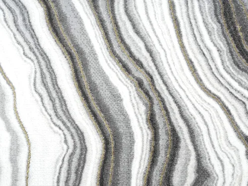 Miniatura 8 de Abani Rugs - Alfombra contemporánea granito gris y dorado de 4 x 6 pies, diseño de remolino de mármol, alfombra de comedor que no desprende pelusa