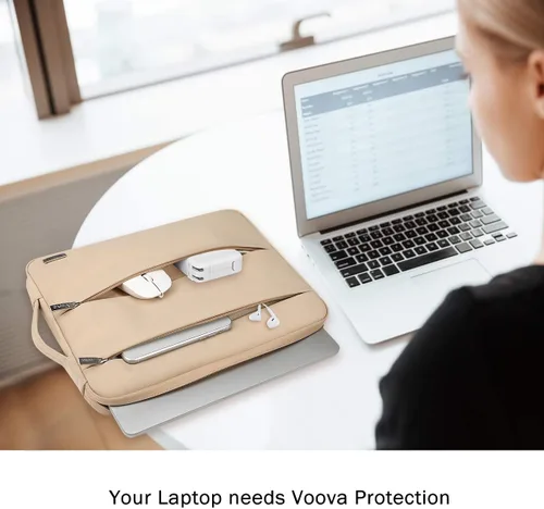 Miniatura 7 de Voova Funda impermeable para laptop de 14 y 15 pulgadas, compatible con MacBook Air 15 M2/M3/M4 2022-2025, MacBook Pro 15, Hp Chromebook 14, Dell