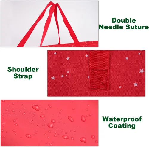 Miniatura 4 de Surblue Bolsa de almacenamiento para árbol de Navidad, se adapta a árboles artificiales desmontados de hasta 6 pies de alto, asas duraderas