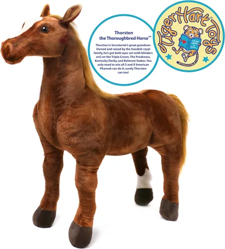Miniatura 2 de TigerHart Thorsten The Thoroughbred Horse - Poni de peluche grande de 3 pies