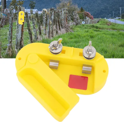 Miniatura 3 de Interruptor de valla eléctrica, interruptor de corte Interruptor eléctrico de valla de plástico de un solo polo, tensor de alambre de valla