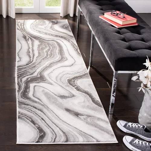 Miniatura 31 de SAFAVIEH Craft Collection - Alfombra decorativa, 2'3" x 4', azul y gris, diseño abstracto moderno, no desprende pelusa y de fácil cuidado, ideal