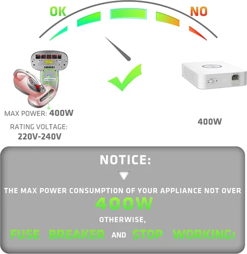 Miniatura 3 de Umi 110 V a 220 V Convertidor de voltaje Step up LX Series de computadora