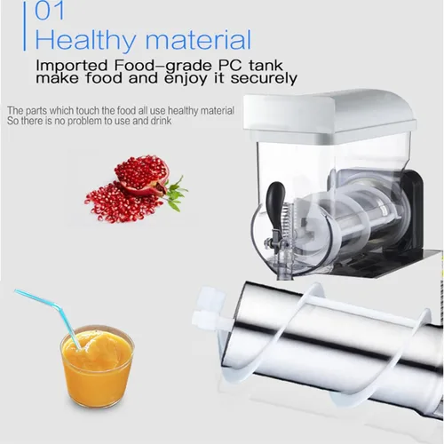 Miniatura 7 de Máquina comercial de granizado de hielo de 5 l, Máquina para hacer granizados de hielo de 300 W, Máquina portátil para hacer granizados, para fiesta