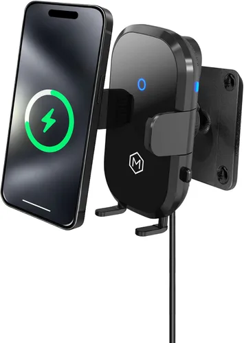 Miniatura 9 de Auto Scan - Cargador de coche inalámbrico rápido con ventosa ajustable multiángulo, carga inalámbrica de 15 W, escaneo automático, agarre ajustable