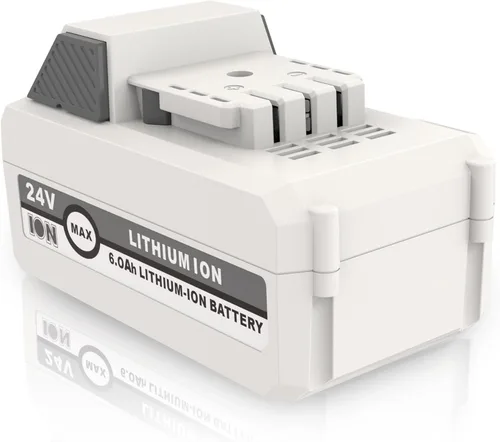 Miniatura 9 de Batería de repuesto de 24 V para Sun Joe + Snow Joe 24V batería 24BAT-LTE/LTW/LTX/XR/LT, batería de 6.0Ah compatible con todos los sopladores