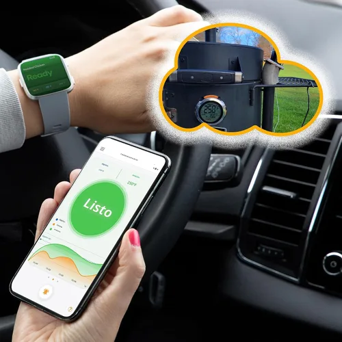 Miniatura 6 de ProTemp S1 Termómetro inteligente patentado para parrillas con Hub, Wi-Fi y Bluetooth para Weber, Big Green Egg, parrillas para ahumar, offset